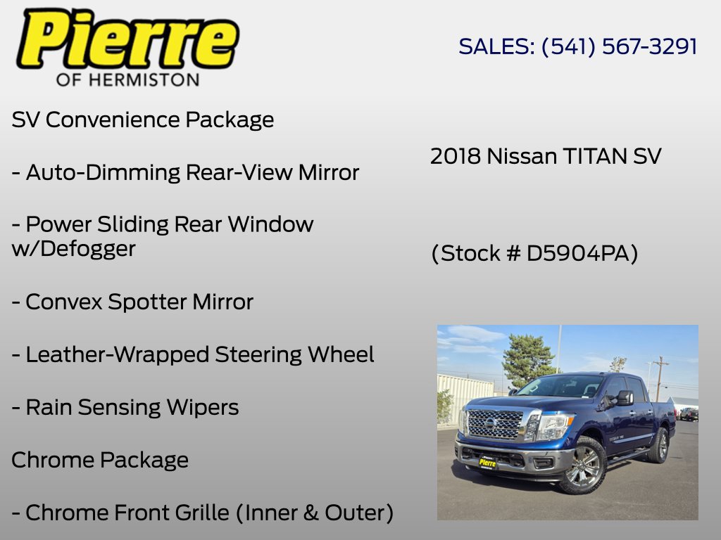 Used 2018 Nissan Titan SV w/ SV Convenience Package AWD/4WD image 24