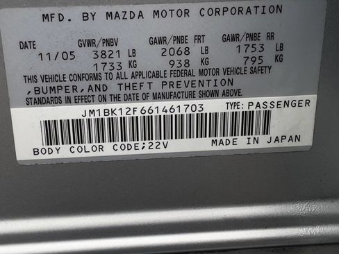 Used 2006 MAZDA MAZDA3 i Touring image 18