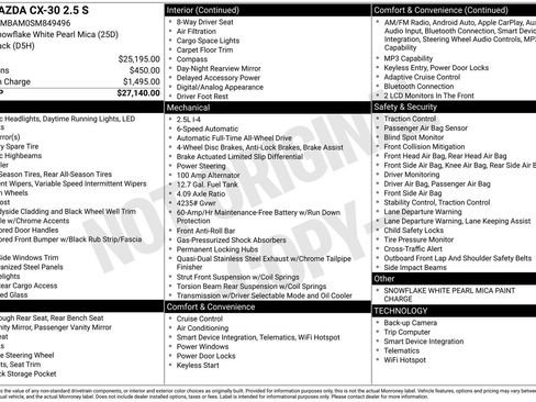 Certified 2025 MAZDA CX-30 AWD 2.5 S image 37