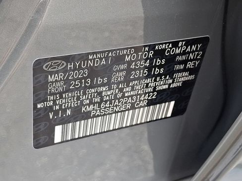 Certified 2023 Hyundai Sonata SEL w/ Cargo Package FWD image 27