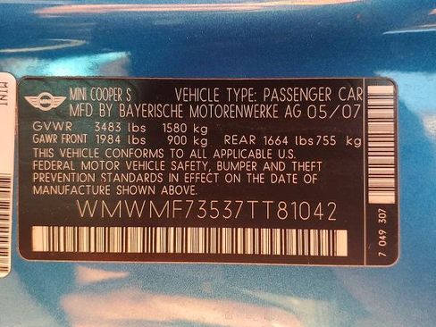 Used 2007 MINI Cooper S image 4