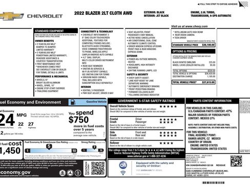 Used 2022 Chevrolet Blazer LT image 19