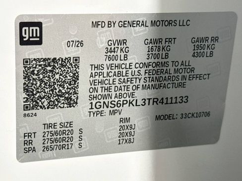 New 2026 Chevrolet Tahoe Z71 w/ Z71 Off-Road Package AWD/4WD image 35