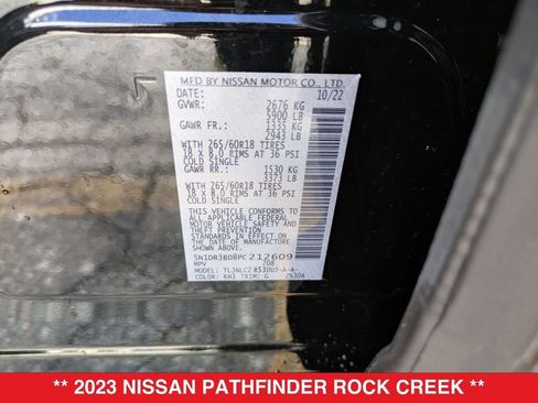 Certified 2023 Nissan Pathfinder Rock Creek image 38
