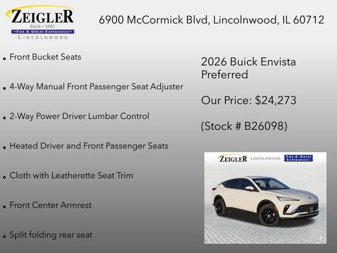 New 2026 Buick Envista Preferred w/ Convenience I Package FWD image 36