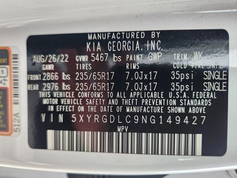 Used 2022 Kia Sorento LX image 30