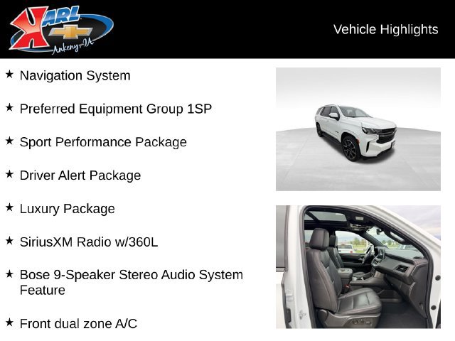 Used 2022 Chevrolet Tahoe RST w/ Sport Performance Package AWD/4WD image 2