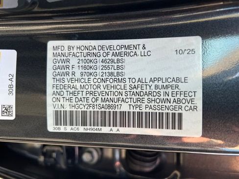 New 2025 Honda Accord Touring image 17