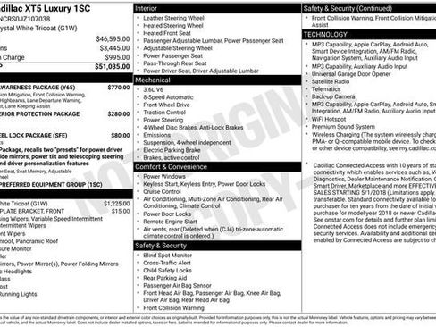 Used 2018 Cadillac XT5 Luxury w/ Driver Awareness Package image 32