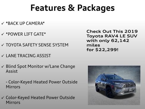 Used 2019 Toyota RAV4 LE w/ All Weather Liner Package image 8