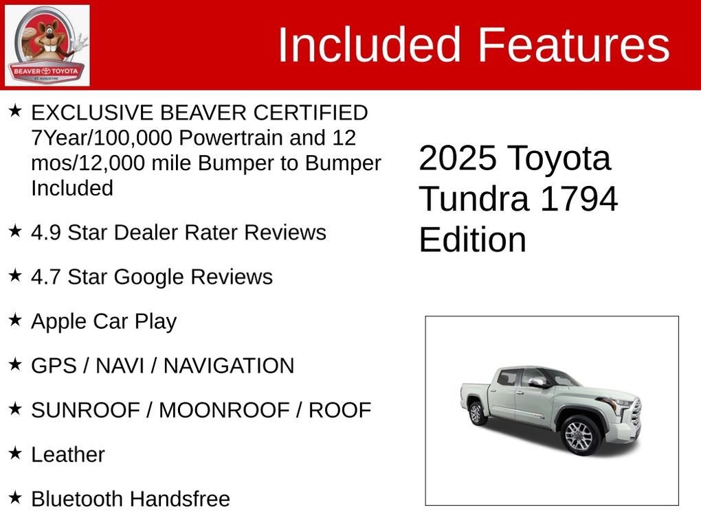 Used 2025 Toyota Tundra 1794 Edition AWD/4WD image 4