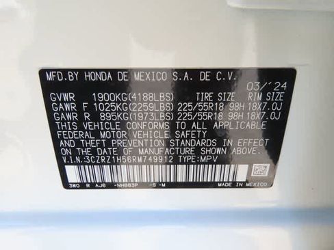 Certified 2024 Honda HR-V Sport image 25