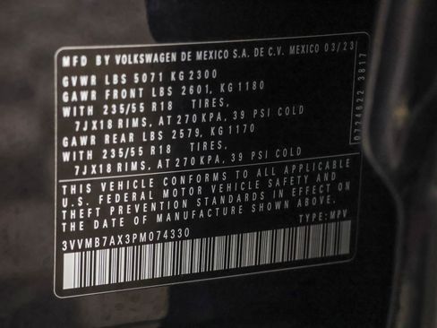 Used 2023 Volkswagen Tiguan SE w/ Panoramic Sunroof Package image 51