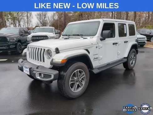 Certified 2023 Jeep Wrangler Unlimited Sahara w/ LED Lighting Group AWD/4WD image 1