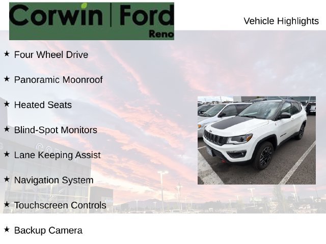 Used 2021 Jeep Compass Trailhawk w/ Sun and Sound Group AWD/4WD image 8