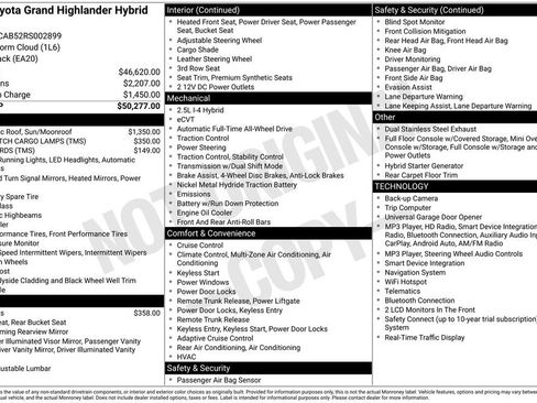 Certified 2024 Toyota Grand Highlander AWD Hybrid image 64