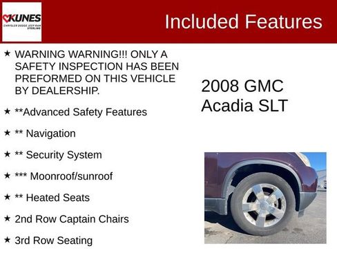 Used 2008 GMC Acadia SLT image 2