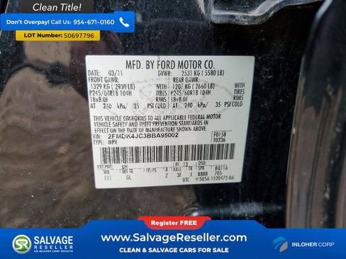 Used 2011 Ford Edge SEL w/ 202A Rapid Spec Order Code AWD/4WD image 17