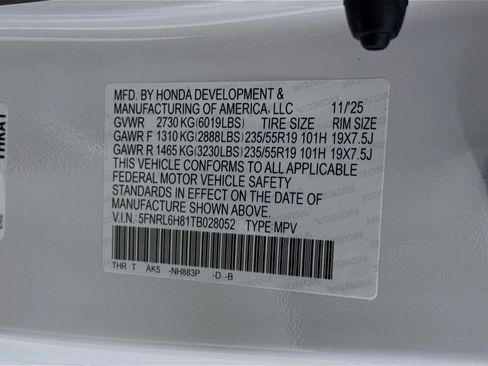 New 2026 Honda Odyssey Touring image 42