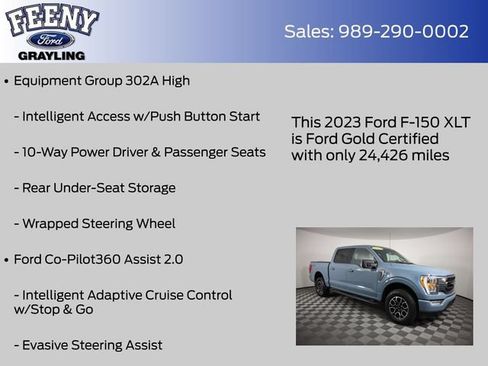 Used 2023 Ford F150 XLT w/ Equipment Group 302A High AWD/4WD image 20