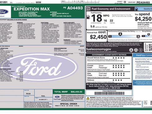 Certified 2023 Ford Expedition Max Platinum image 66