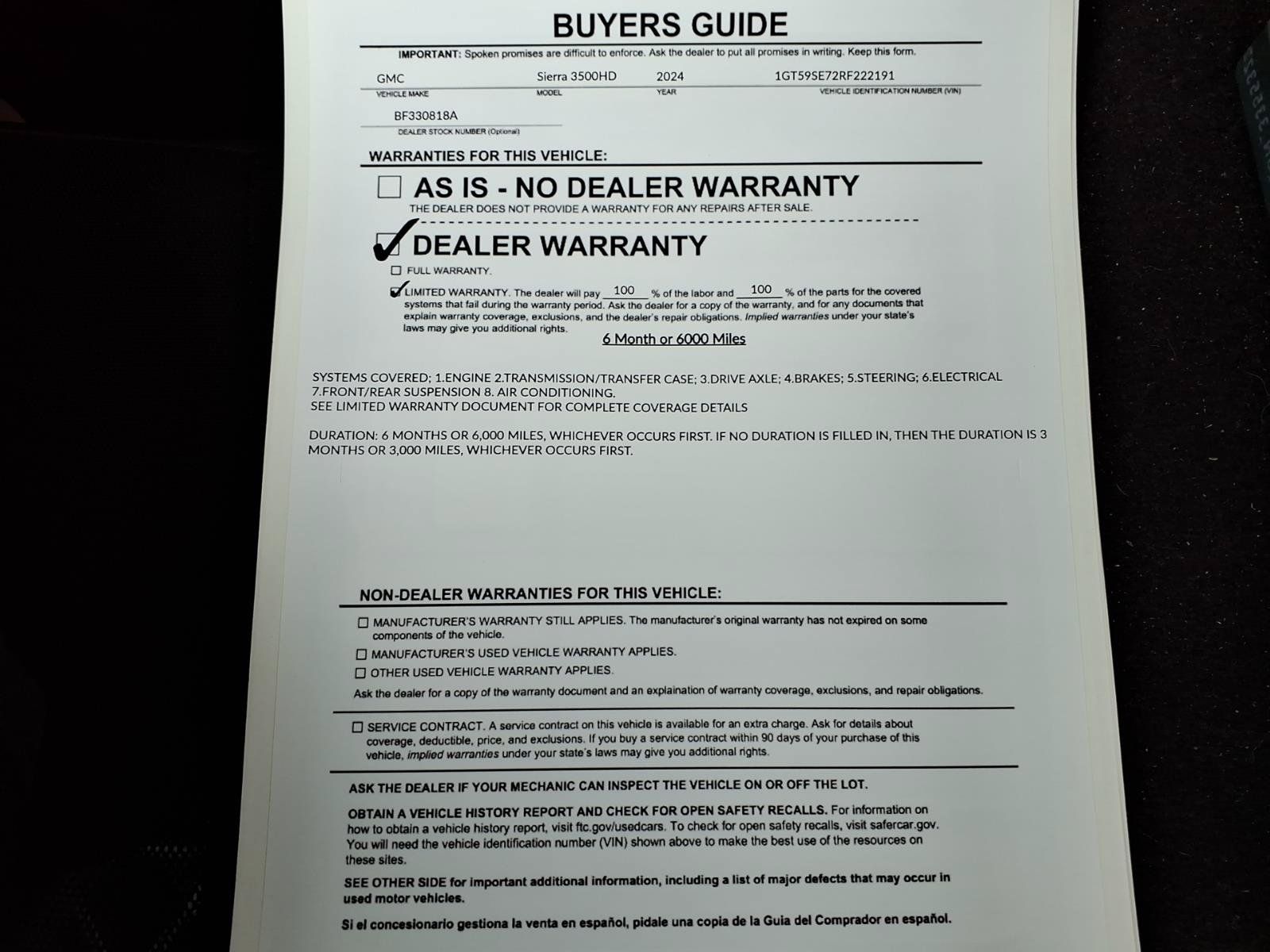 Used 2024 GMC Sierra 3500 Pro w/ Convenience Package AWD/4WD image 36