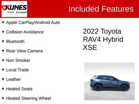 Used 2022 Toyota RAV4 XSE w/ XSE Grade Weather Package AWD/4WD image 2