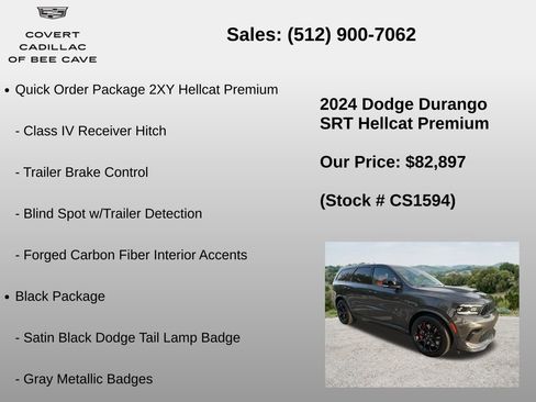 Used 2024 Dodge Durango SRT Hellcat AWD/4WD image 18
