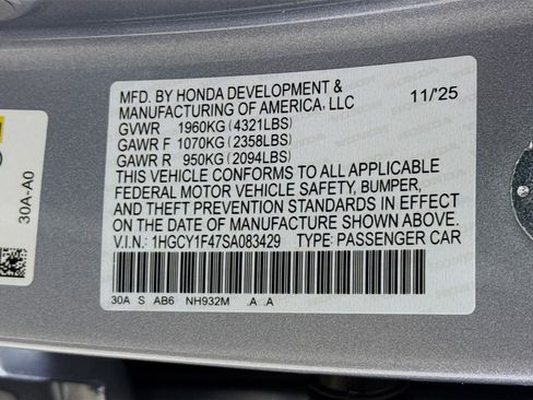 New 2025 Honda Accord SE image 37