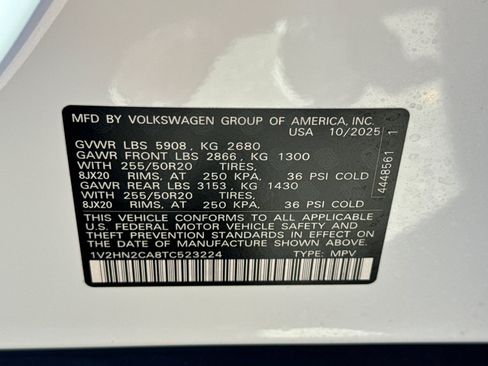 Used 2026 Volkswagen Atlas SE AWD/4WD image 25