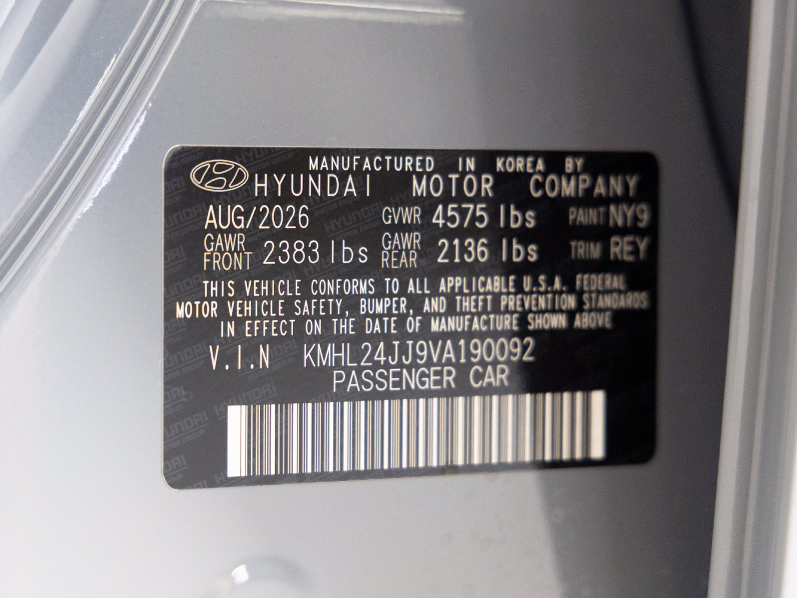 New 2027 Hyundai Sonata Blue FWD image 34
