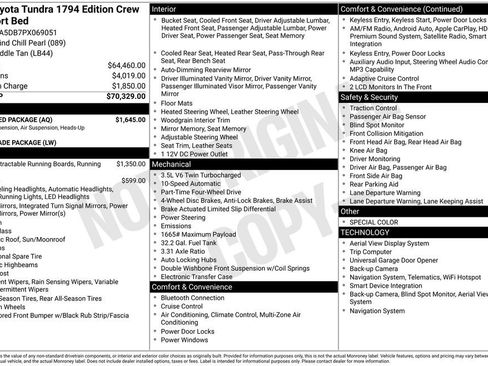 Used 2023 Toyota Tundra 1794 Edition w/ Advanced Package image 33