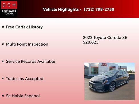 Used 2022 Toyota Corolla SE image 4