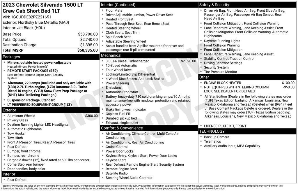 Used 2023 Chevrolet Silverado 1500 LT AWD/4WD image 39