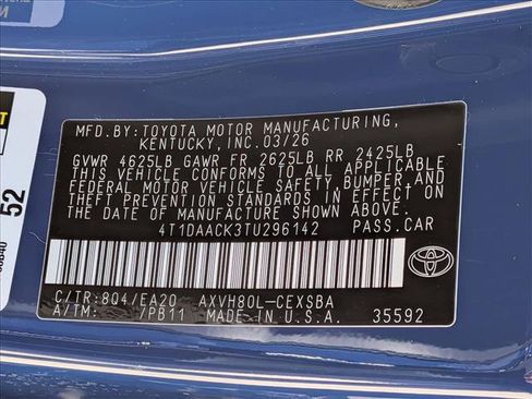 New 2026 Toyota Camry SE FWD image 17
