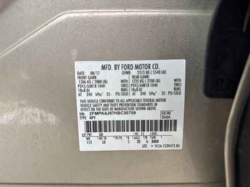 Used 2017 Ford Edge SEL w/ Equipment Group 201A image 30