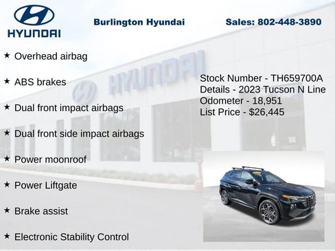 Certified 2023 Hyundai Tucson N Line image 15