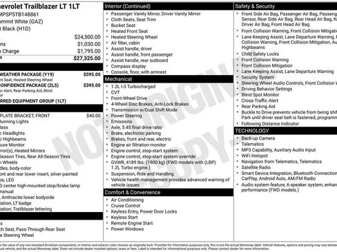 New 2026 Chevrolet TrailBlazer LT w/ LT Cold Weather Package FWD image 25