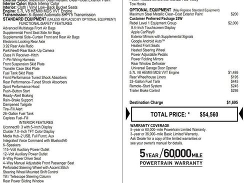 Used 2020 RAM 1500 Rebel w/ Rebel Level 1 Equipment Group image 17