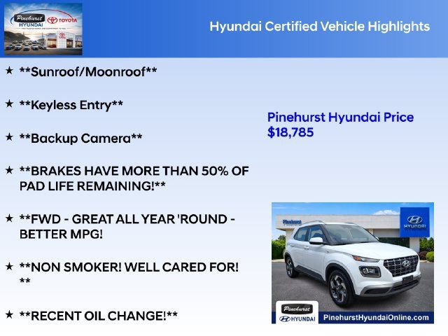 Certified 2025 Hyundai Venue SEL FWD image 36
