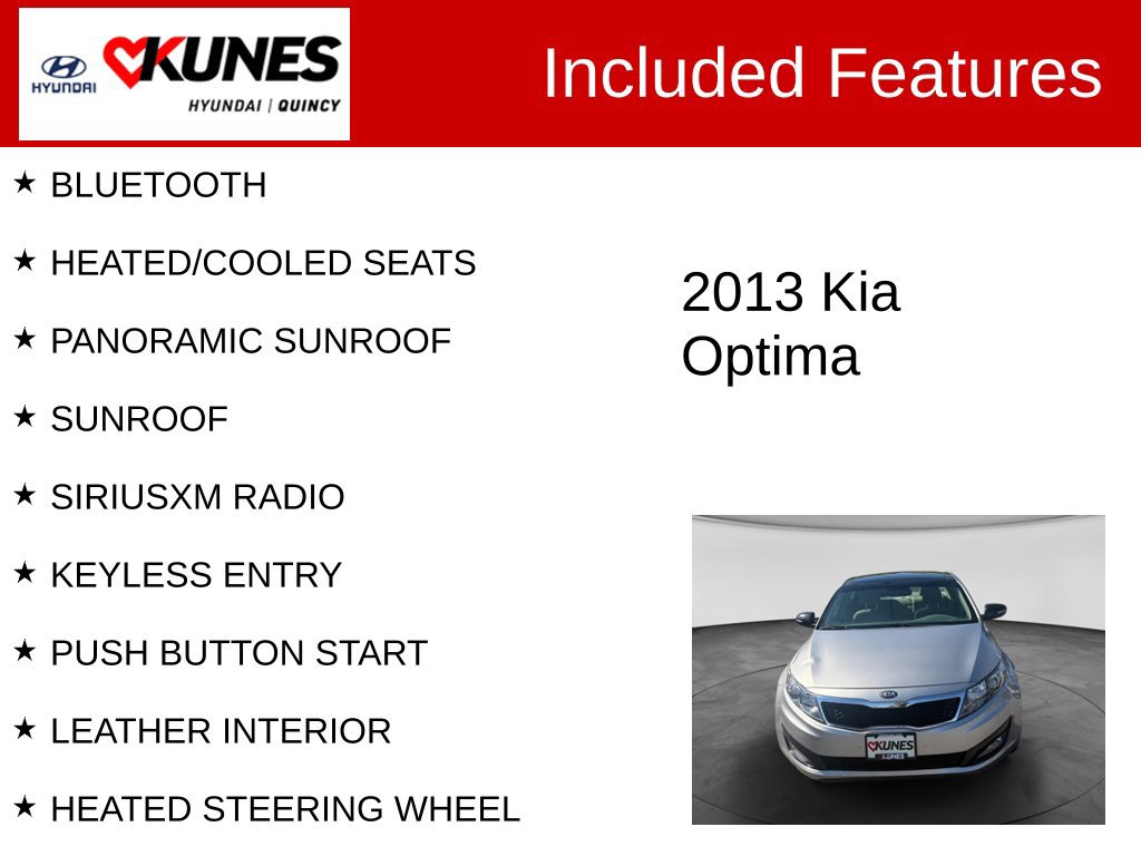 Used 2013 Kia Optima EX w/ Premium Pkg FWD image 2