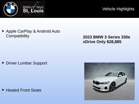 Used 2023 BMW 330e xDrive w/ Premium Package AWD/4WD image 24