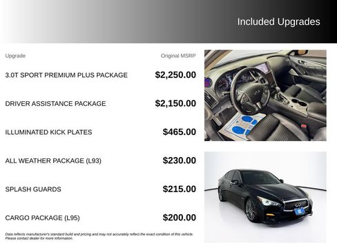Used 2017 INFINITI Q50 Red Sport 400 AWD/4WD image 5