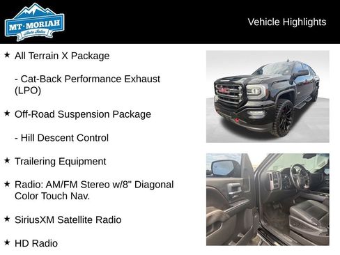 Used 2017 GMC Sierra 1500 SLT w/ All Terrain X Package image 16