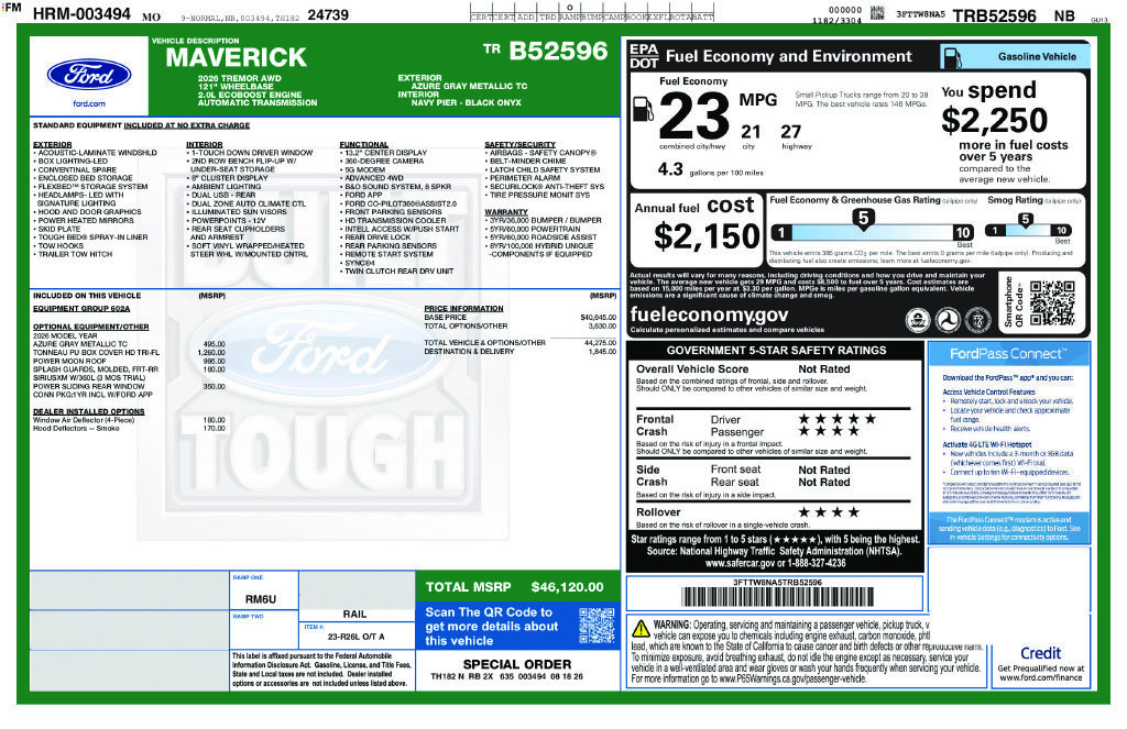 New 2026 Ford Maverick Tremor AWD/4WD image 25