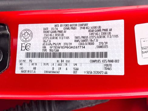 Used 2016 Ford F150 Lariat w/ Equipment Group 501A Mid AWD/4WD image 35
