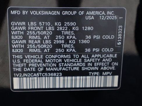 New 2026 Volkswagen Atlas SE image 27