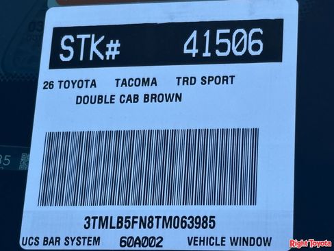 New 2026 Toyota Tacoma TRD Sport RWD image 25