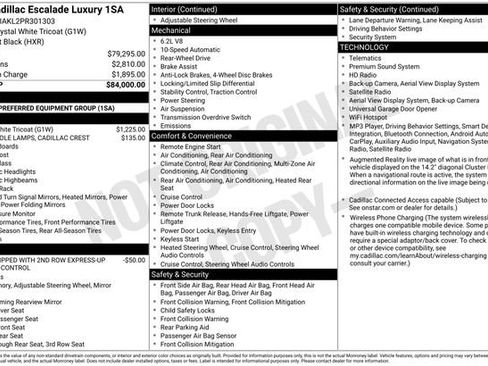 Certified 2023 Cadillac Escalade Luxury RWD image 4