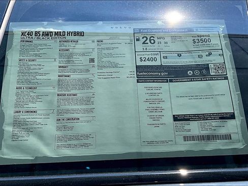 New 2026 Volvo XC40 B5 Ultra w/ Protection Package Premier image 26